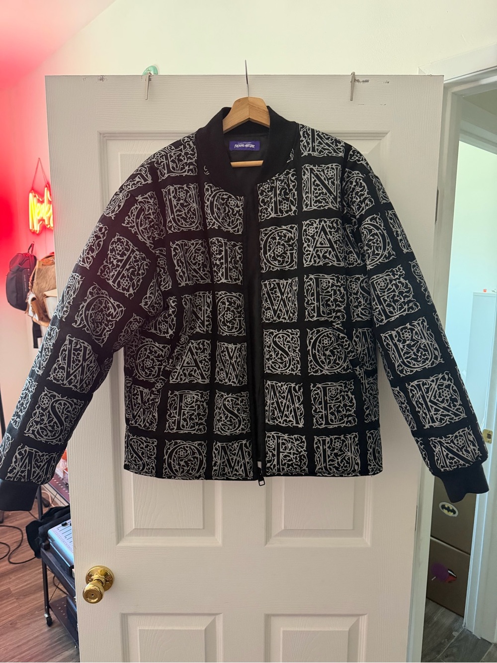 FA Black Jacket with Purple Logo Patch